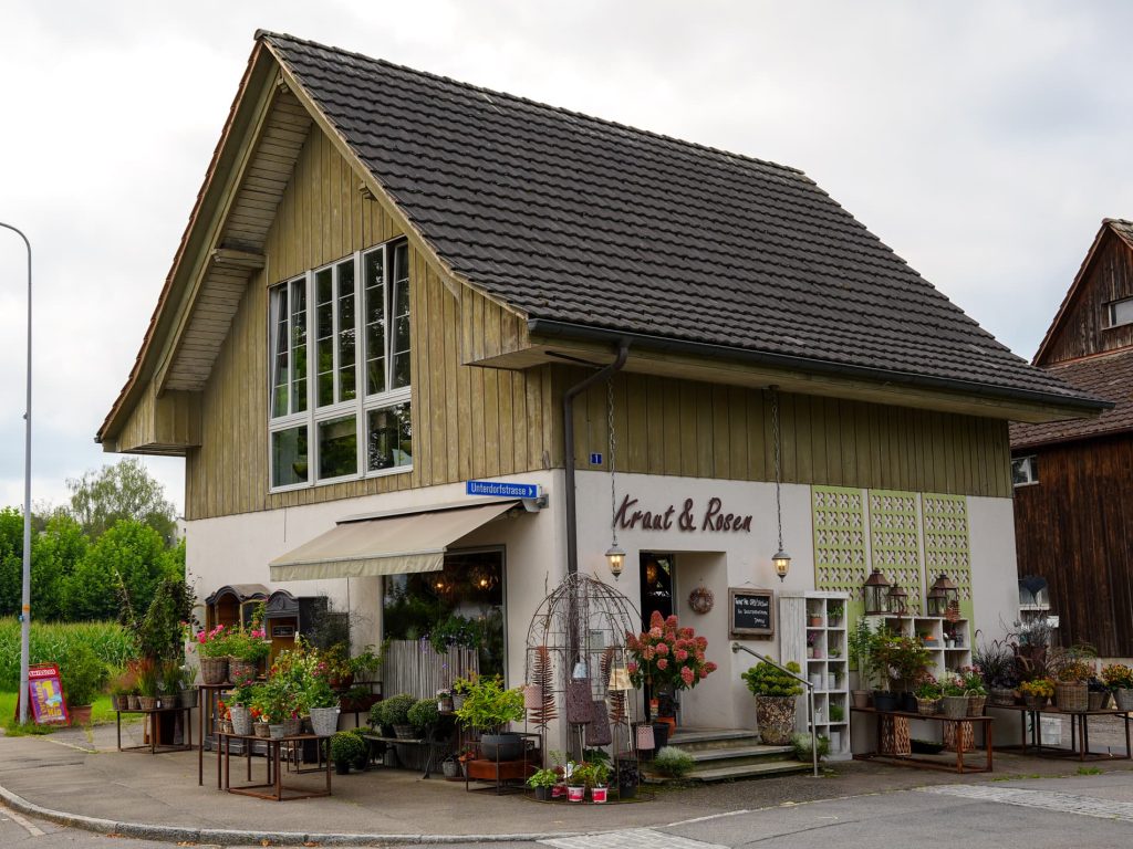 Blumenladen Kraut und Rosen in Knonau, Innenansicht